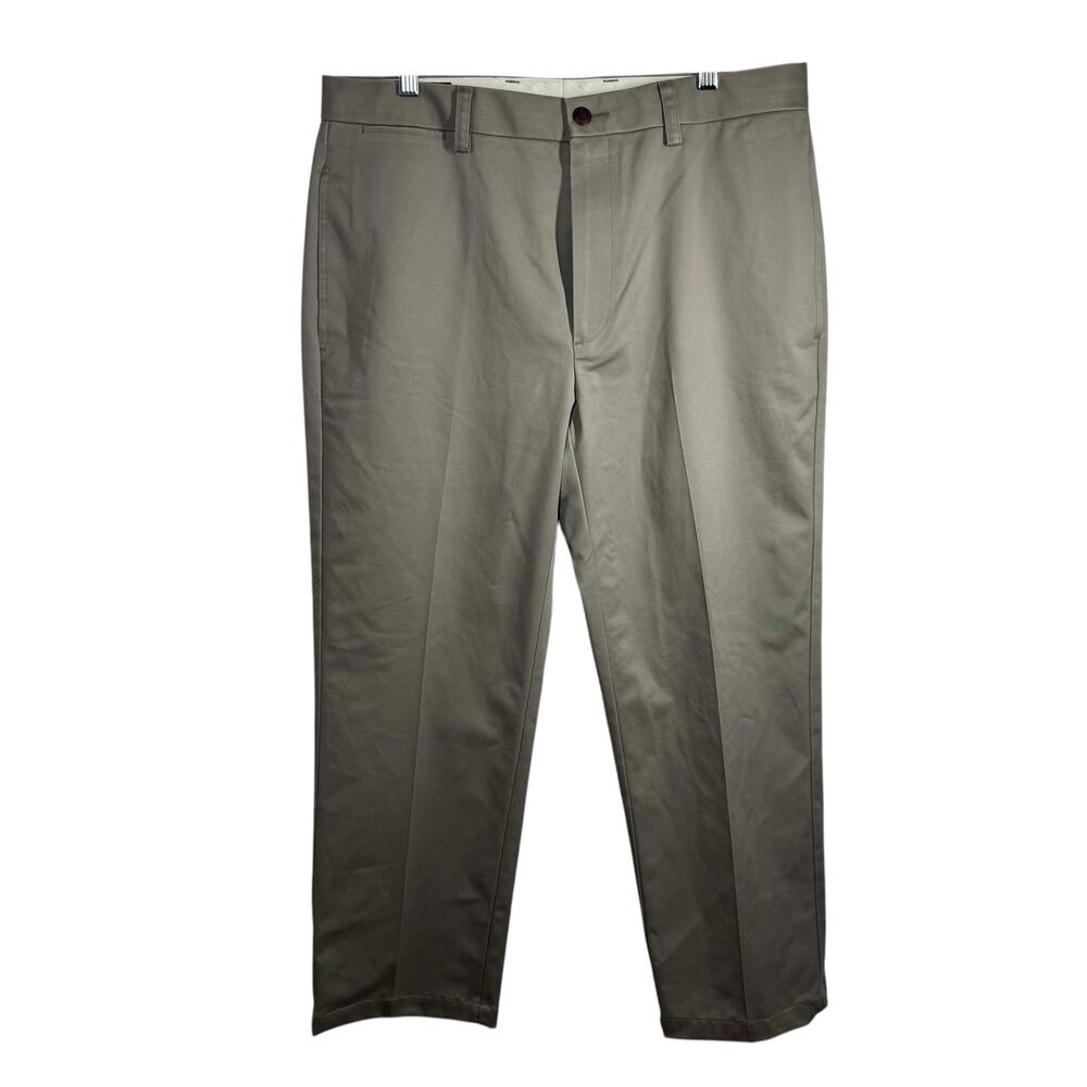 Orvis Pants Men 34X27 Beige Khaki NWT Trim Fit Trouser Cotton Career Spring Work
